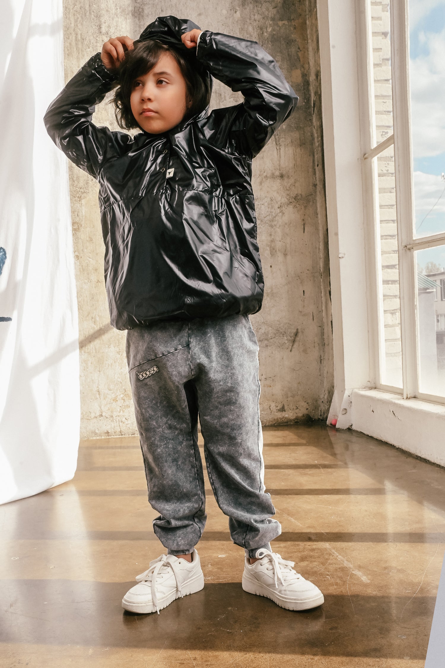 spodnie dziecięce- SHAPE PANTS GRAY
