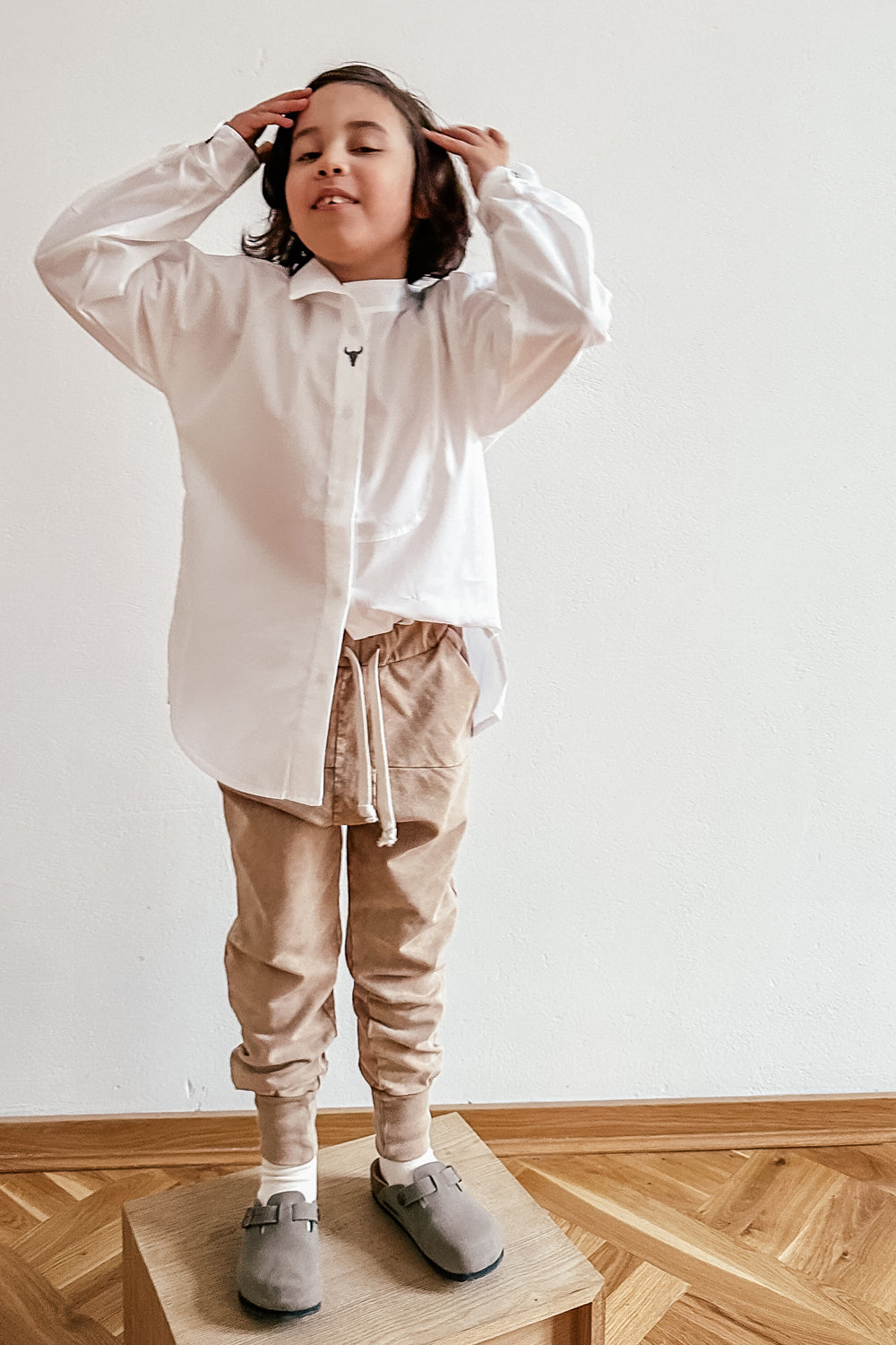 koszula dziecięca- BISON WHITE SHIRT