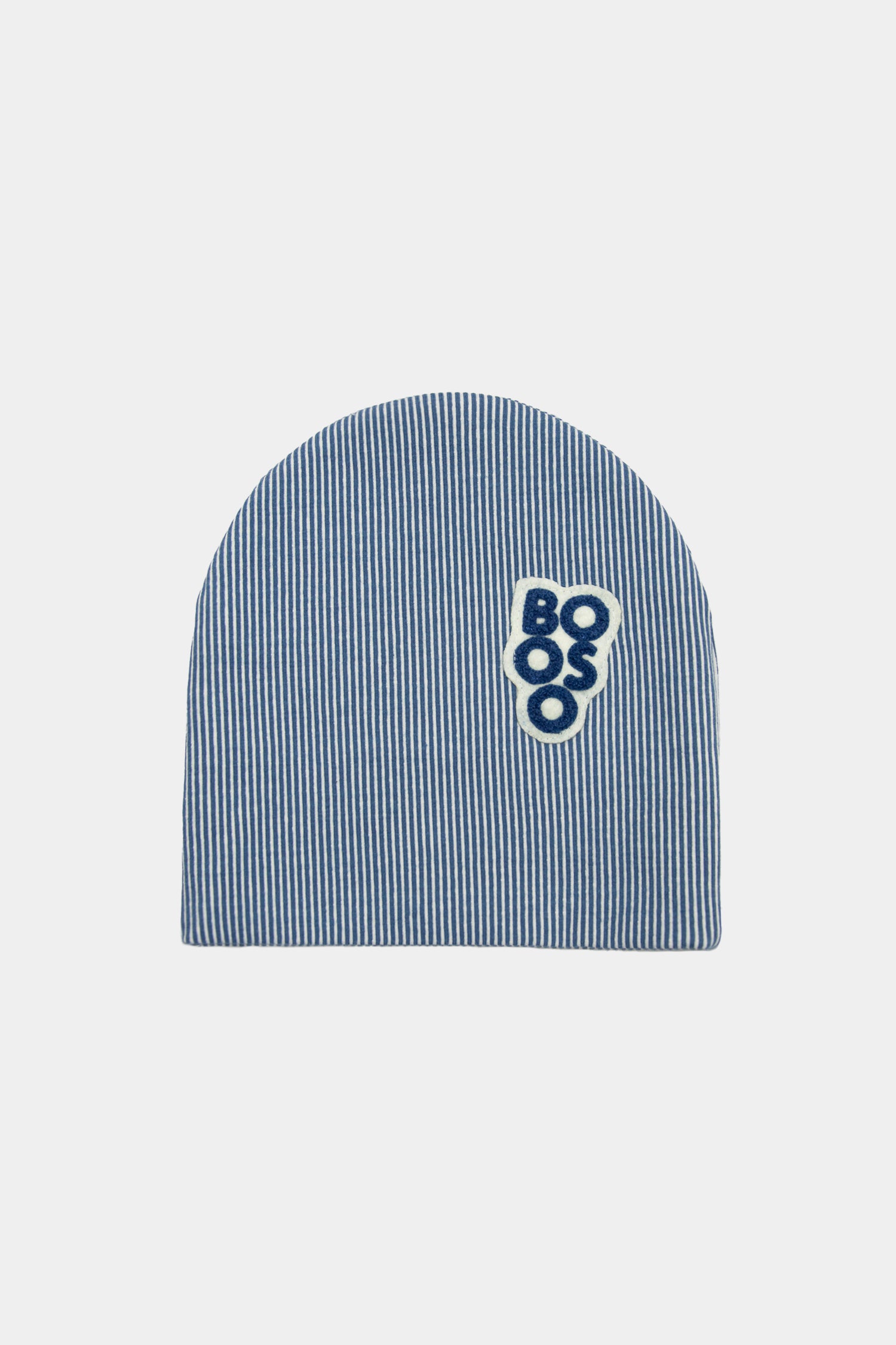 czapka dziecięca- STRIPE RIBBING BEANIE WINTER beige/blue