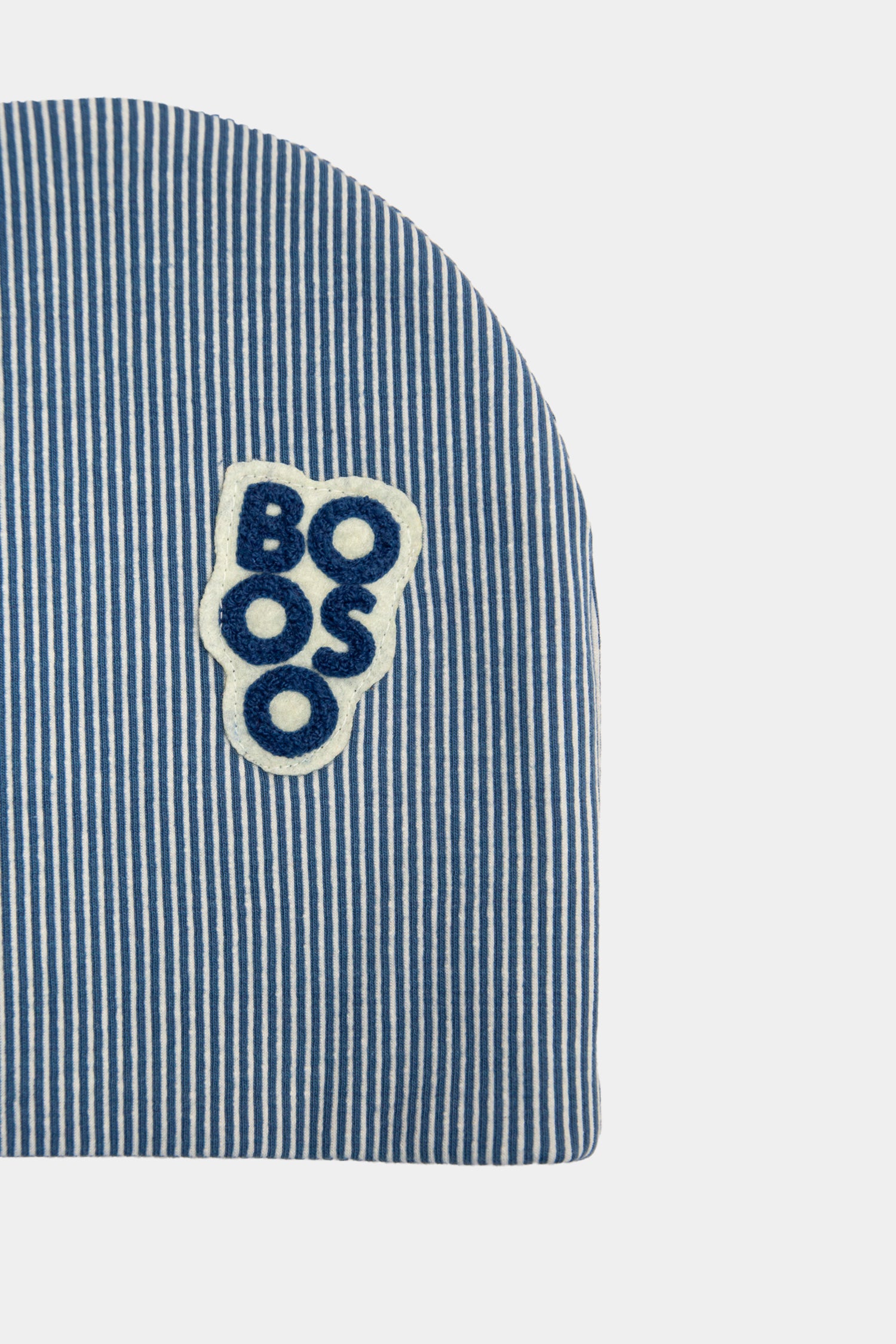 czapka dziecięca- STRIPE RIBBING BEANIE WINTER beige/blue