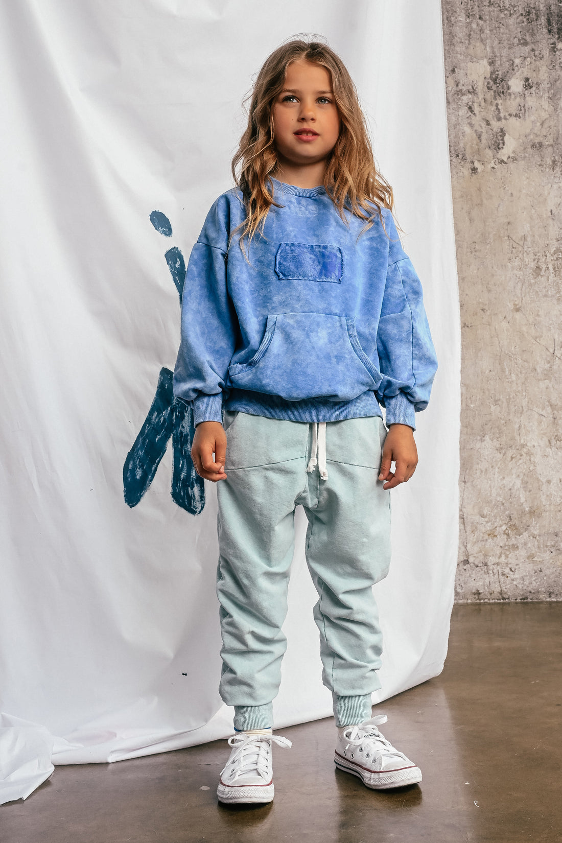 spodnie dziecięce- STRIPED MINT PANTS