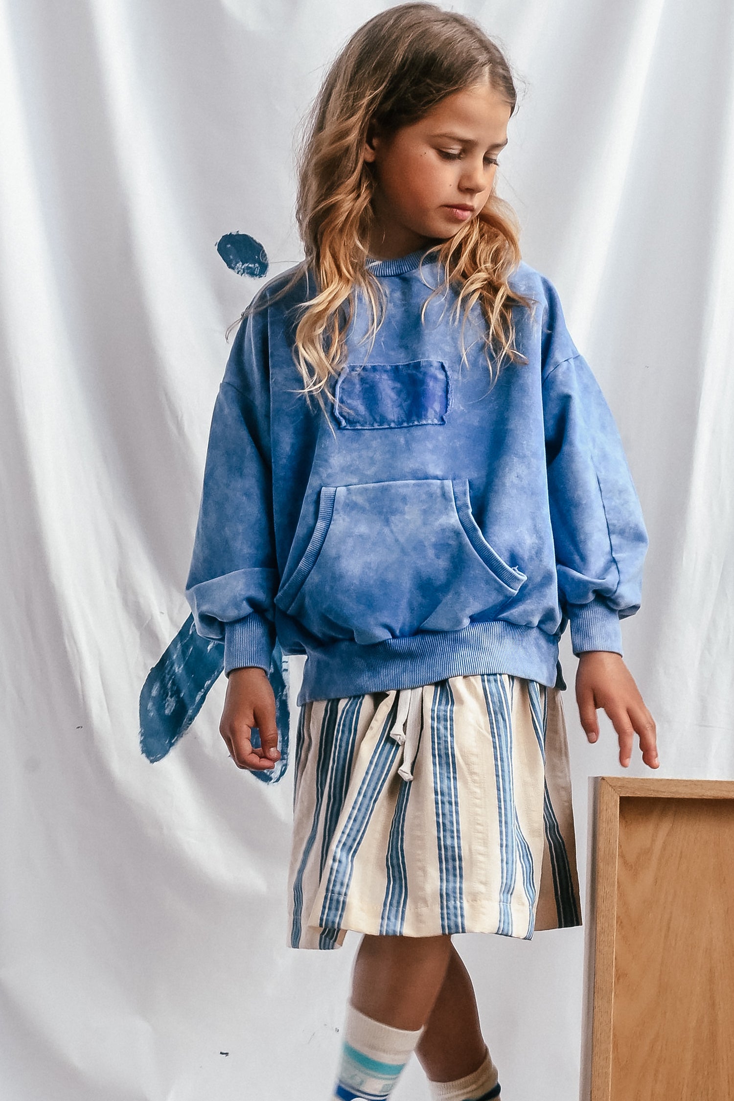 bluza dziecięca- SIMPLE BLUE SWEATSHIRT