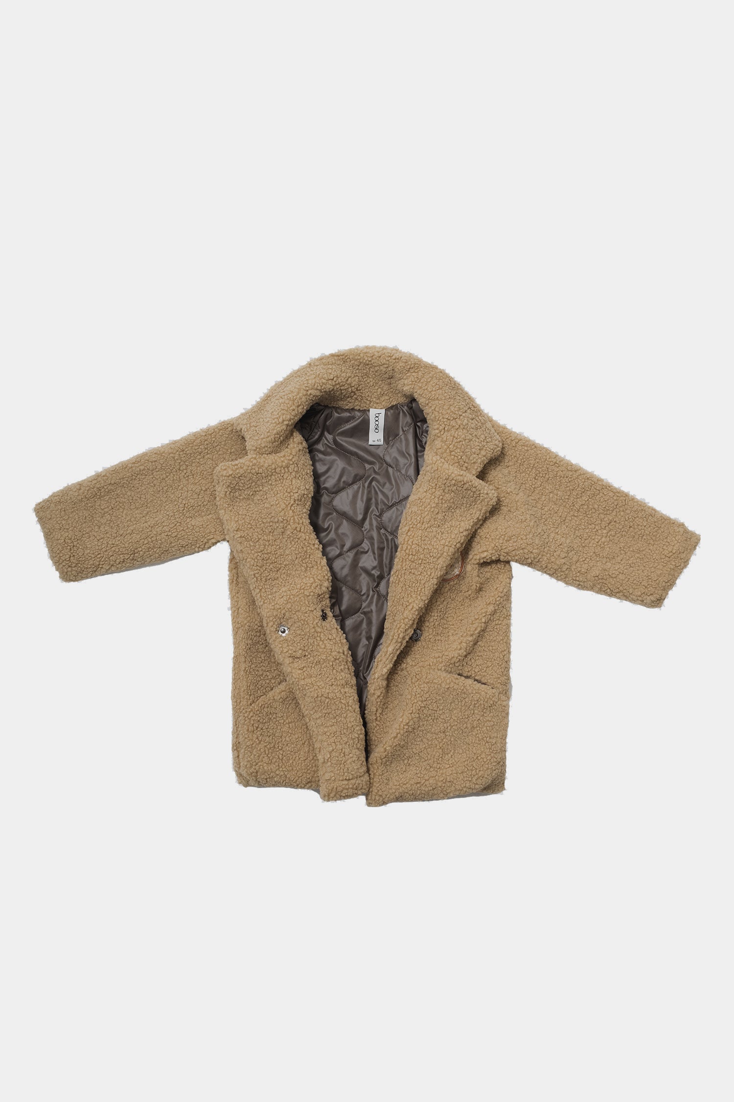 wiosenny płaszcz dziecięcy- TEDDY BEIGE COAT