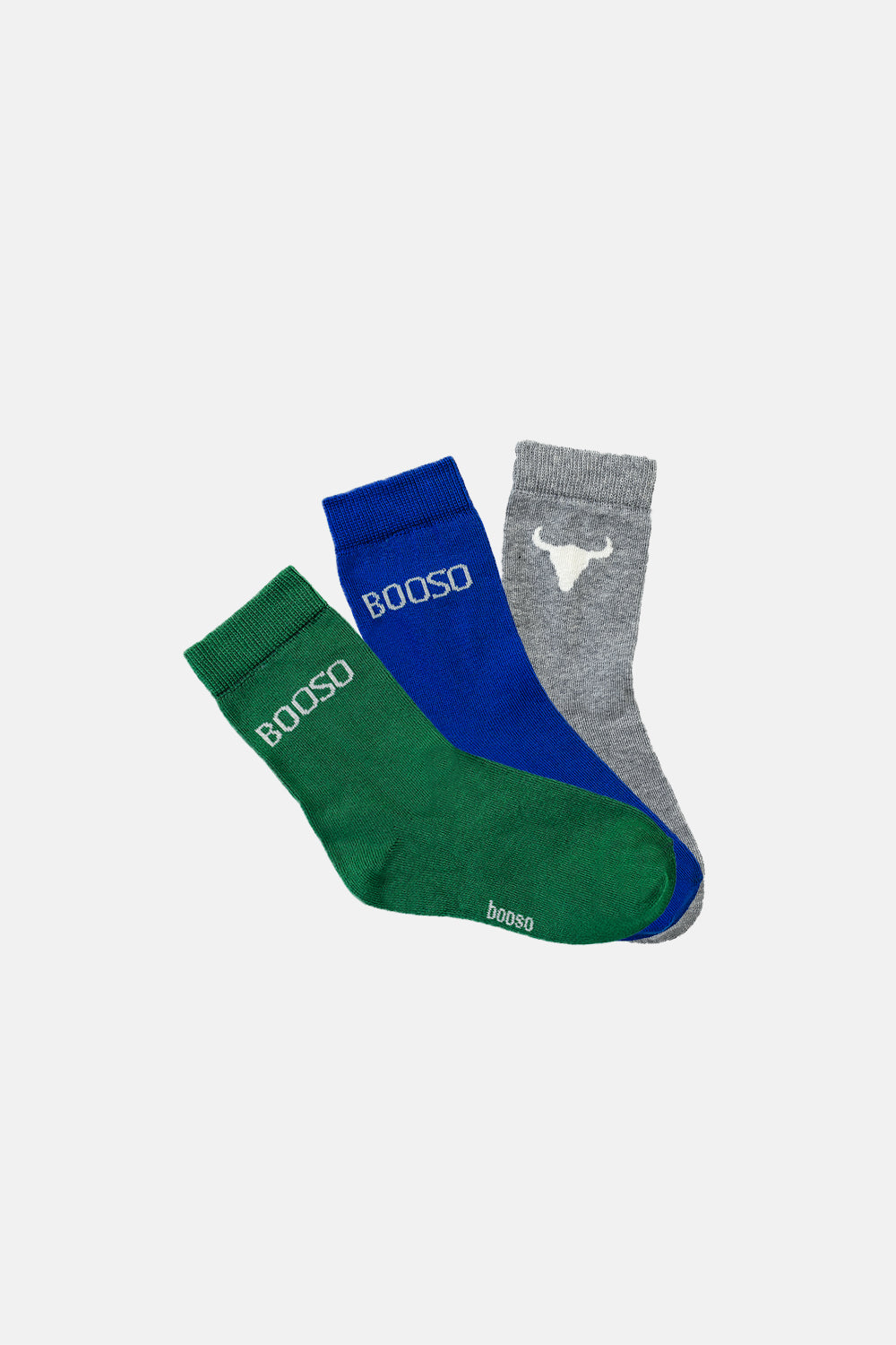 skarpetki dziecięce- 3 PACK SOCKS blue/green/gray marl