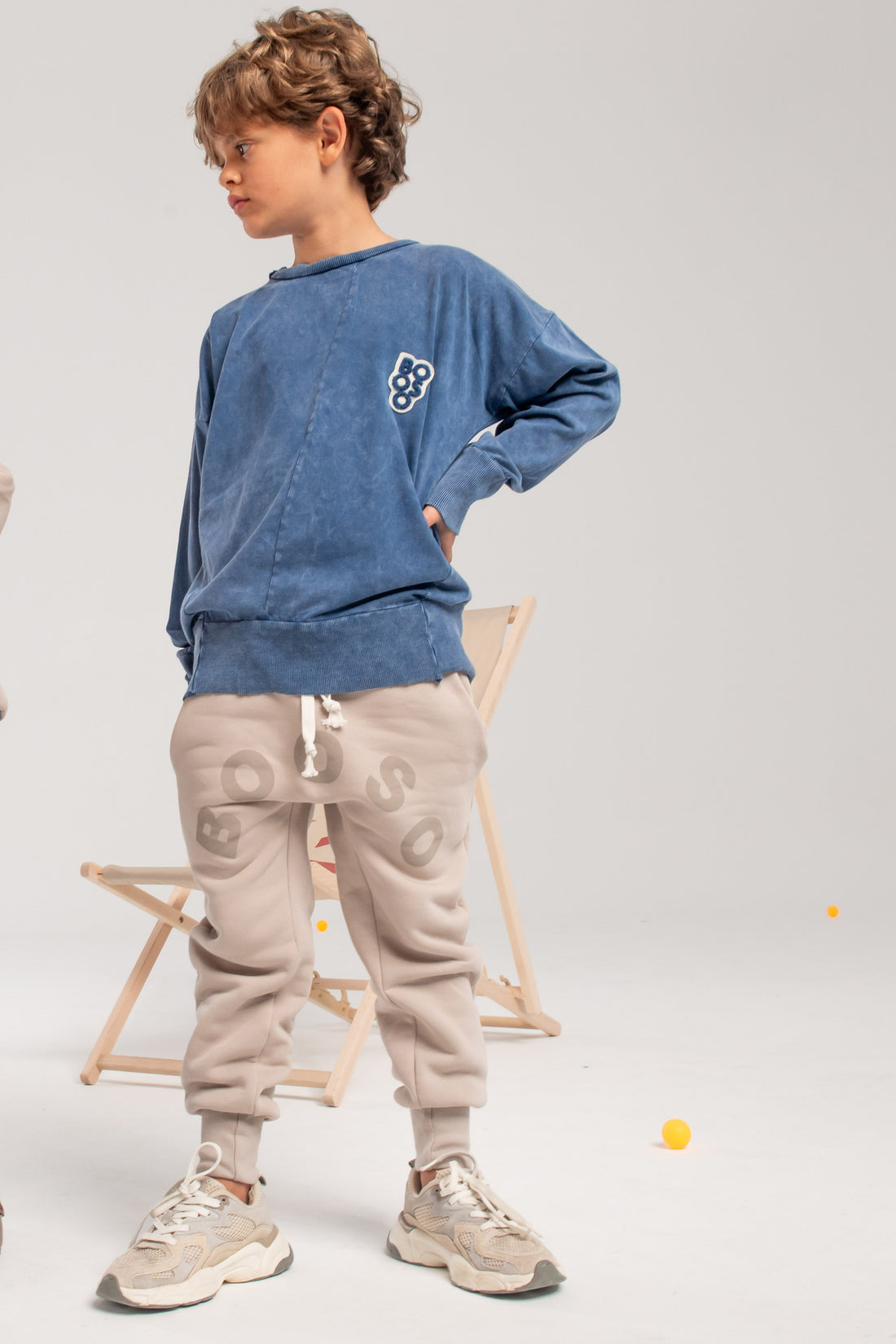 spodnie dziecięce- BOOSO WARM PANTS beige