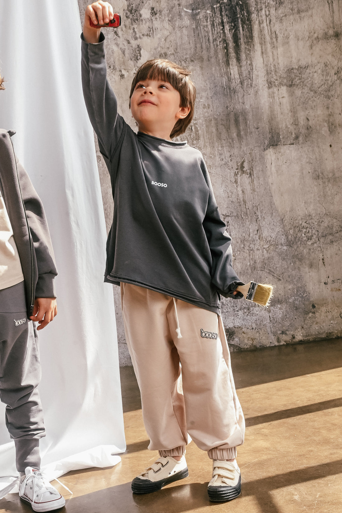 spodnie dziecięce- WIDE PANTS BEIGE