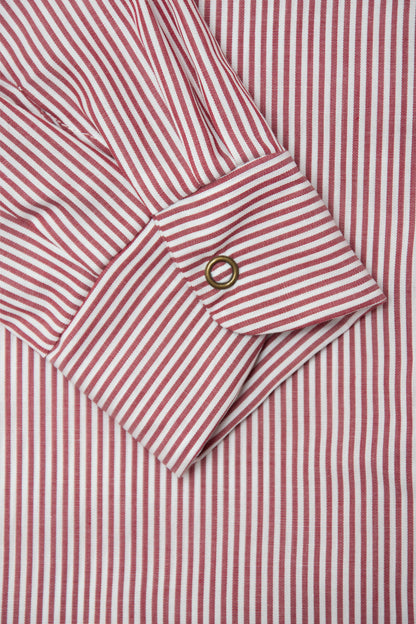 koszula dziecięca- STRIPED SHIRT red/white