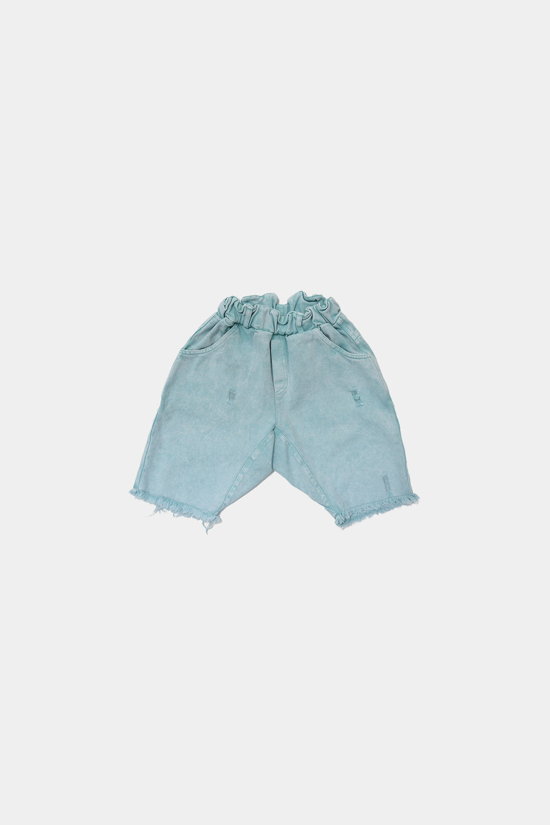 szorty dziecięce - JEANS MINT SHORTS