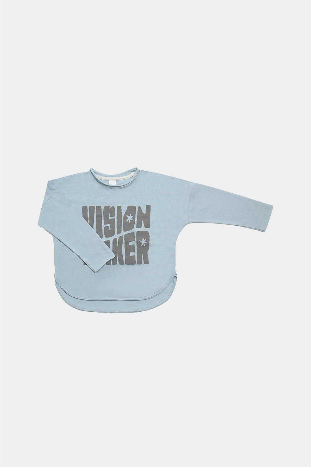 koszulka dziecięca- LONGSLEEVE VISION light blue/brown