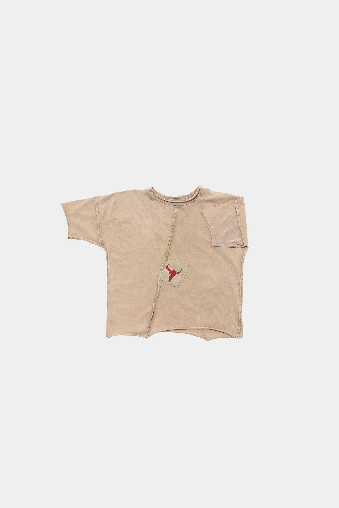 koszulka dziecięca- BISON TEE beige/red