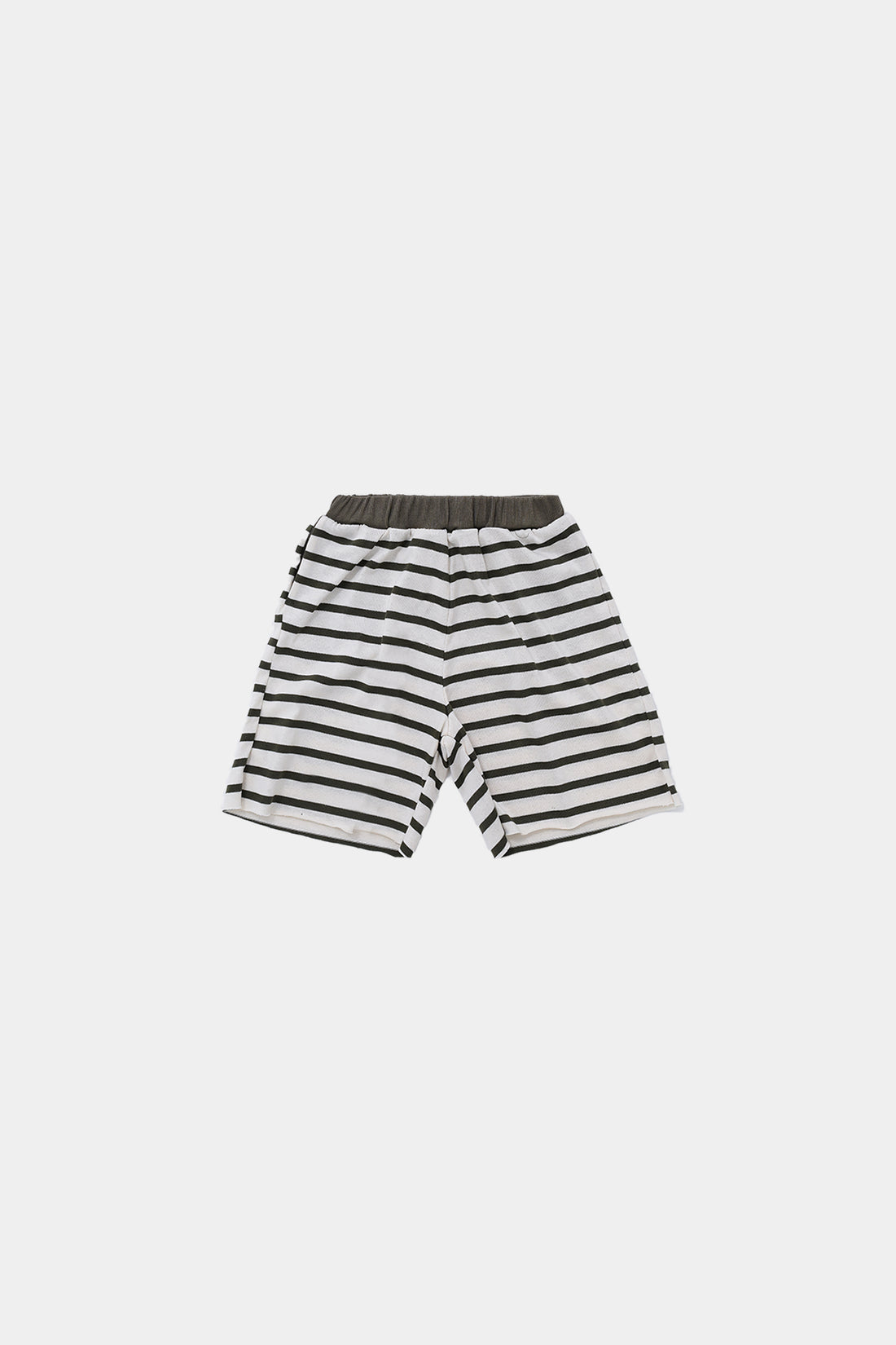 szorty dziecięce - STRIPED SHORTS ecru/khaki