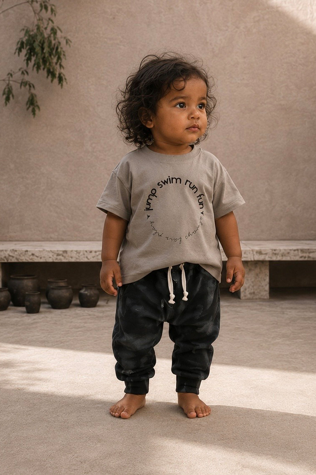 spodnie dziecięce -  ZEBRA PATCH PANTS black/graphite zebra