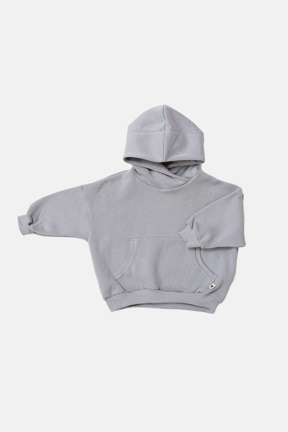 bluza dziecięca- WARM HOODIE gray wide