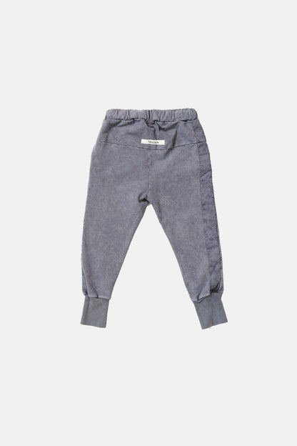 spodnie dziecięce -  STRIPED BLUE PANTS gray/blue