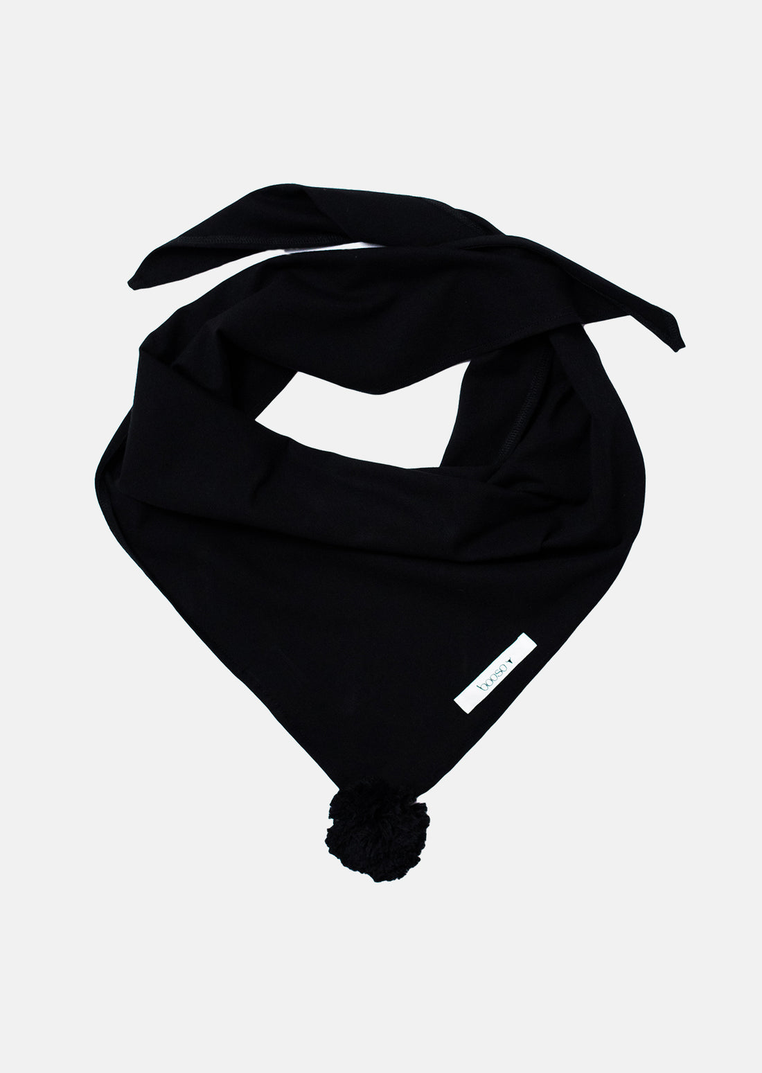 chusta dziecięca- POM POM SCARF black