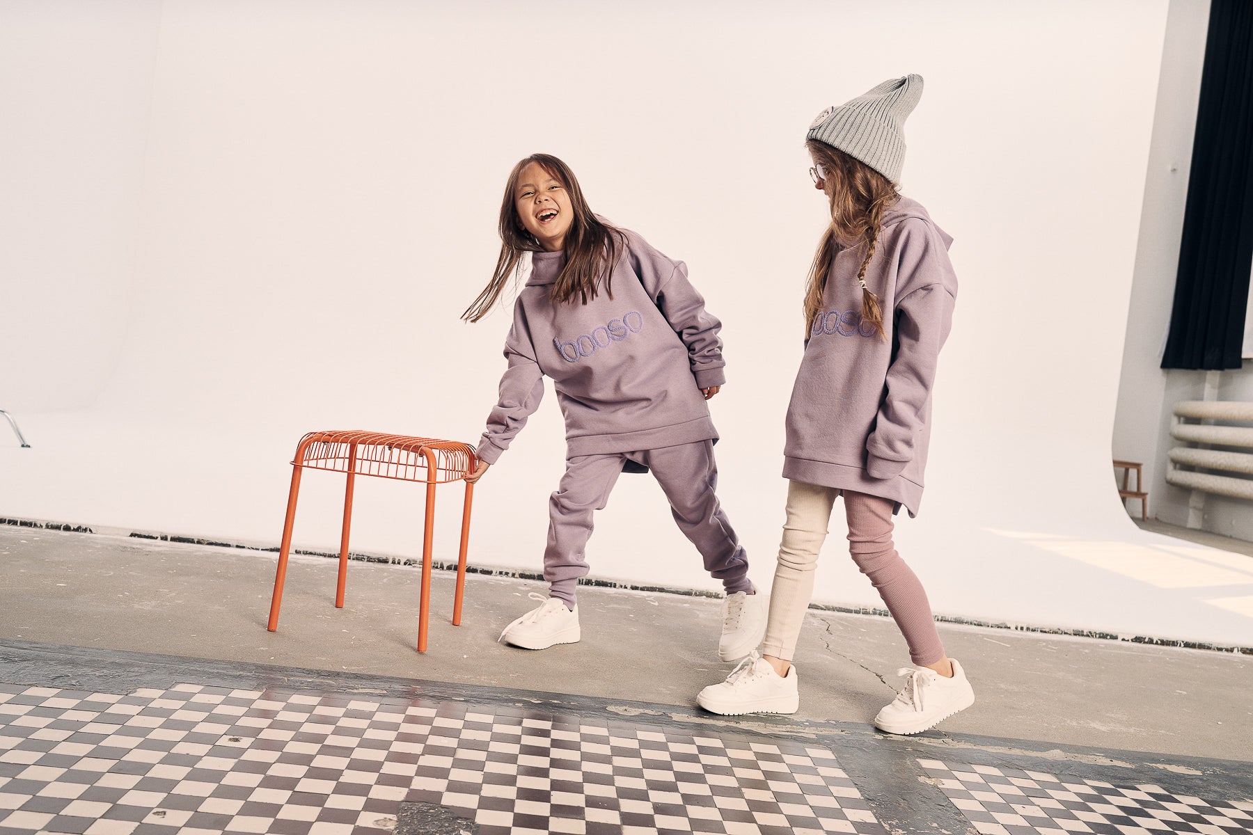 bluza dziecięca- WARM HOODIE lilac